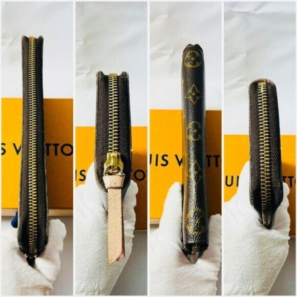 🌷Louis Vuitton Monogram Clemence Zippy Long Wallet Rose Ballerine Pink Interior - Picture 15 of 15